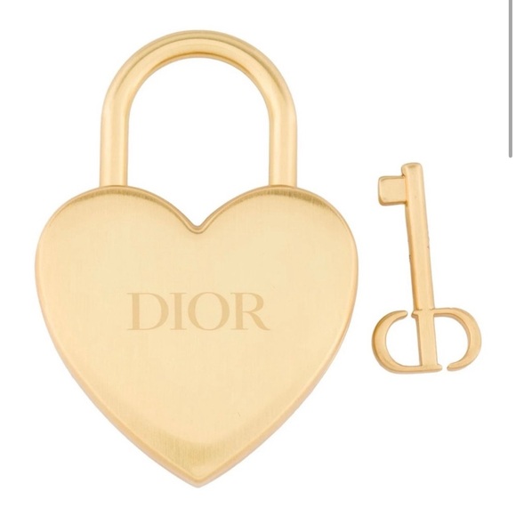 New in Box Authentic Christian Dior Heart Lock and Key - Picture 2 of 5